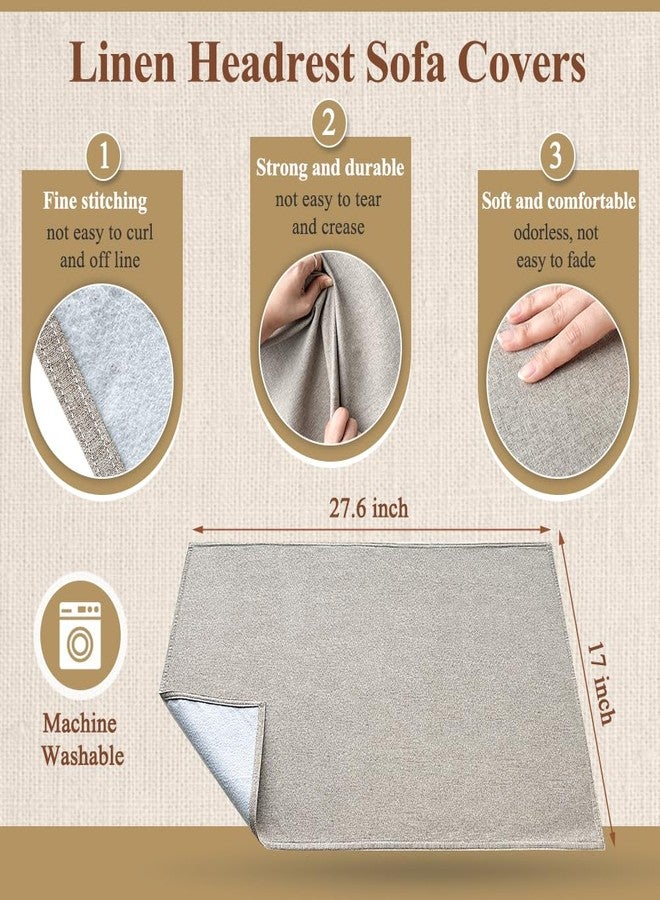 ECISZ واقي مسند رأس كرسي الاسترخاء من إي سي آي إس زد، 3 قطع، غطاء مسند رأس لكرسي الاسترخاء، غطاء واقي لمسند رأس كرسي الاسترخاء - Image 5